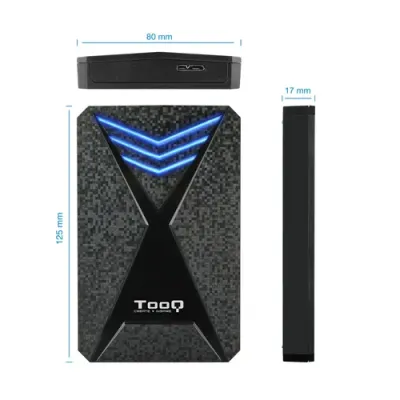 TooQ TQE-2550BL Caja Externa Gaming LED Azul 2.5" SATA3 USB TooQ TQE-2550BL Caja Externa Gaming LED Azul 2.5" SATA3 USB