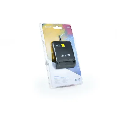 TooQ TQR-211B Lector de DNIe USB-C Negro