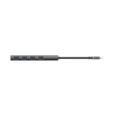 Trust Halyx HUB USB-C a 4 Puertos USB 3.2 Gris