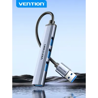 Vention CKOHB Hub 1xUSB 3.0/3xUSB 2.0 Aluminio Gris