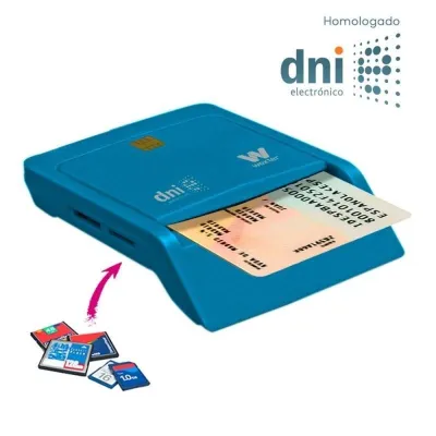 Woxter Lector Combo DNI-e USB + Smart Cards Azul Woxter Lector Combo DNI-e USB + Smart Cards Azul