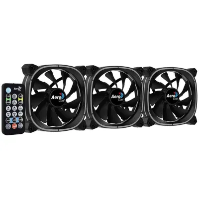 Aerocool Astro 12 Pro RGB Pack 3 Ventiladores 120mm