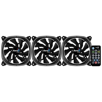Aerocool Astro 12 Pro RGB Pack 3 Ventiladores 120mm