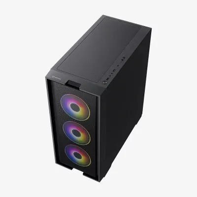Hiditec H2 Air ARGB Negra Acero laminado, Cristal templado+4 Hiditec H2 Air ARGB Negra Acero laminado, Cristal templado+4