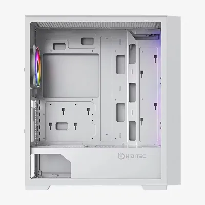 Hiditec H2 Air ARGB Blanca Acero laminado, Cristal templado+4 Hiditec H2 Air ARGB Blanca Acero laminado, Cristal templado+4