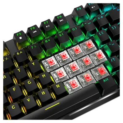Teclado Gaming Mecánico Hiditec GK400 ARGB/ Switch Rojo Teclado Gaming Mecánico Hiditec GK400 ARGB/ Switch Rojo