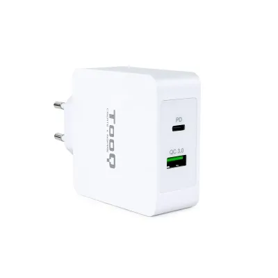 TooQ Cargador de Pared USB-C/USB 3.0 Carga Rápida Blanco TooQ Cargador de Pared USB-C/USB 3.0 Carga Rápida Blanco