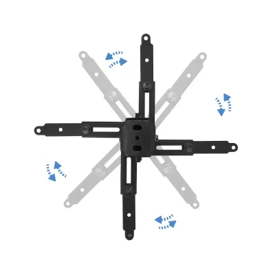 TooQ Soporte Proyector Universal Inclinable Techo Negro