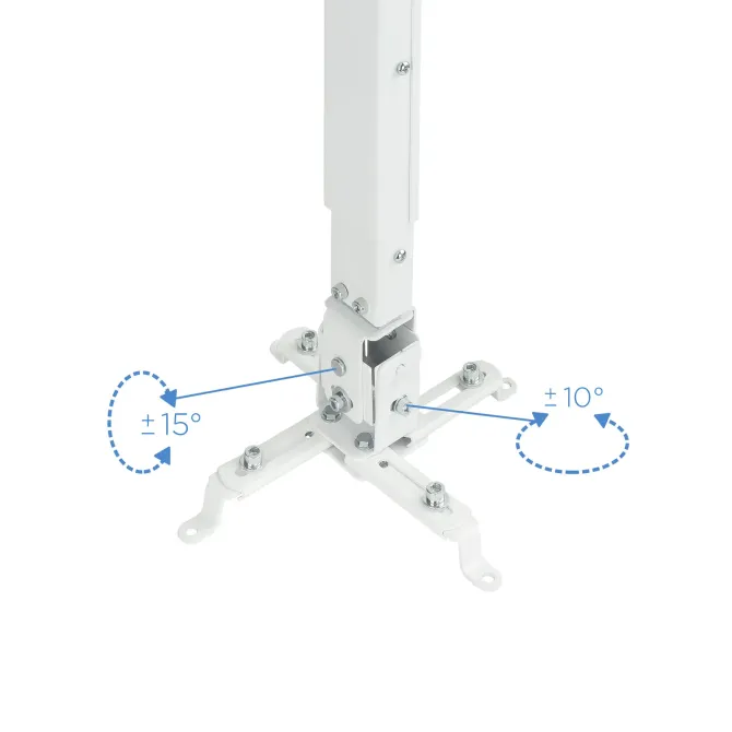 TooQ Soporte Proyector Universal Inclinable Techo Blanco