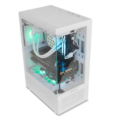 Nox Hummer Vision Midi Tower Cristal Templado USB 3.0 Blanca