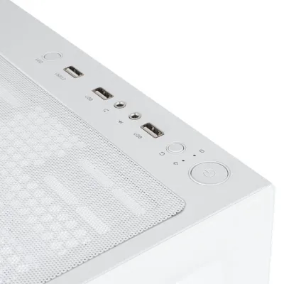 Nox Hummer Vision Midi Tower Cristal Templado USB 3.0 Blanca