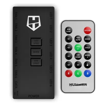 Nox Hummer Hub Controlar Remoto para Ventiladores A-RGB Nox Hummer Hub Controlar Remoto para Ventiladores A-RGB