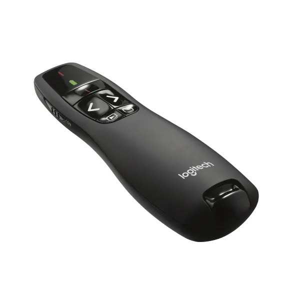 Logitech R400 Presentador Inalámbrico con Receptor USB y Puntero Láser Digital Rojo Distancia de 15m