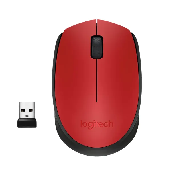 Logitech M171 Ratón Inalámbrico Rojo