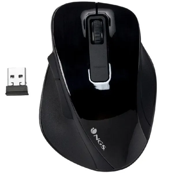 NGS Bow Ratón Inalámbrico Negro