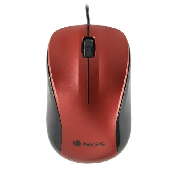 NGS Wired Crew Ratón Óptico 1200DPI Rojo