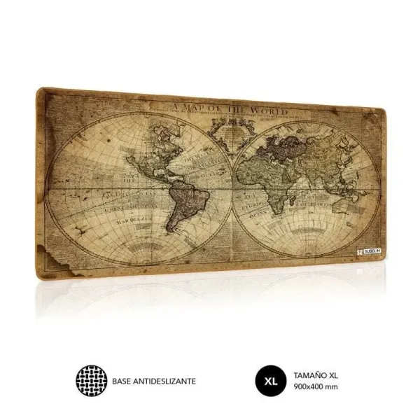 Subblim Vintage World XL 90x40cm Alfombrilla Gaming Extended 