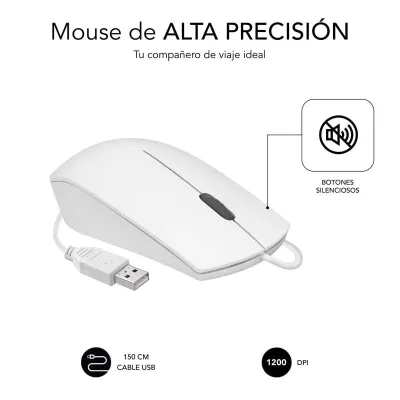 Subblim Business Ratón Silencioso 1200 DPI Blanco Subblim Business Ratón Silencioso 1200 DPI Blanco