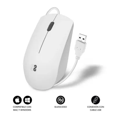 Subblim Business Ratón Silencioso 1200 DPI Blanco Subblim Business Ratón Silencioso 1200 DPI Blanco
