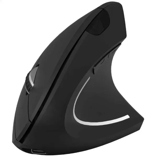 Subblim Glide Vertical Ergo Dual Ratón Vertical Ergonómico Inalámbrico para Diestros 1600 DPI Negro