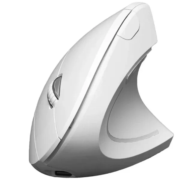 Subblim Glide Vertical Ergo Dual Ratón Vertical Ergonómico Inalámbrico para Diestros 1600 DPI Blanco