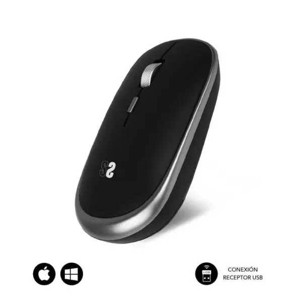 Subblim Wireless Mini Mouse Ratón Óptico Inalámbrico Negro