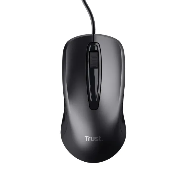Trust Carve Ratón Óptico USB 1200 DPI Negro