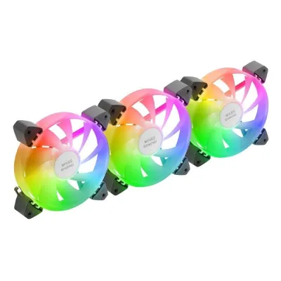 Mars Gaming MF-3A Kit 3x Ventiladores FDB 120mm ARGB Rainbow Mars Gaming MF-3A Kit 3x Ventiladores FDB 120mm ARGB Rainbow
