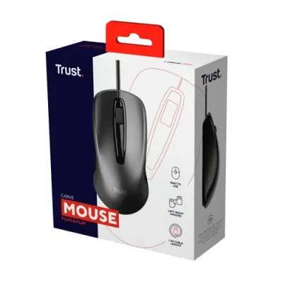 Trust Carve Ratón Óptico USB 1200 DPI Negro Trust Carve Ratón Óptico USB 1200 DPI Negro