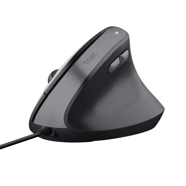 Trust Bayo II Ratón Vertical Ergonómico para Mano Derecha USB 2400 DPI Negro