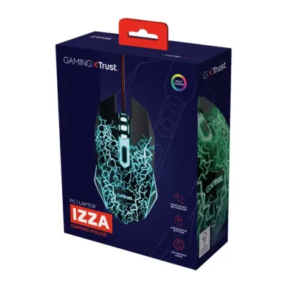 Trust GXT 105X Izza Ratón Gaming LED con 6 Botones 4000DPI