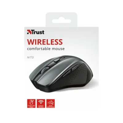Trust Nito Ratón Inalámbrico 2200 DPI Negro/Plata