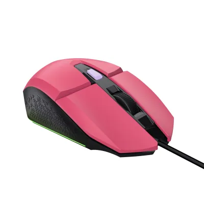 Trust GXT 109 Felox Ratón Gaming Iluminado USB 6400 DPI Rosa