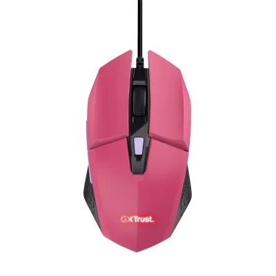 Trust GXT 109 Felox Ratón Gaming Iluminado USB 6400 DPI Rosa