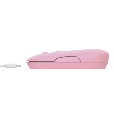 Trust Puck Ratón Inalámbrico 1600DPI Rosa