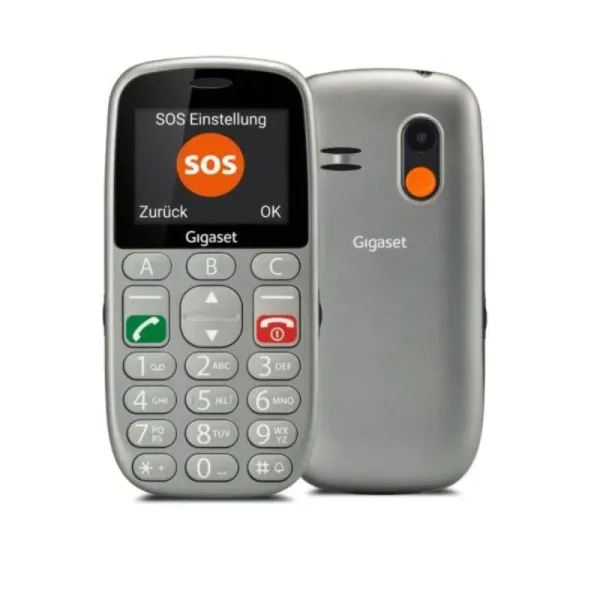 Gigaset GL390 Teléfono Móvil para Personas Mayores/ Gris