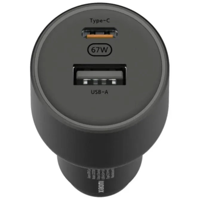 Xiaomi 67W Car Charger Cargador Coche 2x USB-C + Cable USB-C