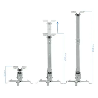 TooQ Soporte Proyector Universal Inclinable Techo Plata TooQ Soporte Proyector Universal Inclinable Techo Plata