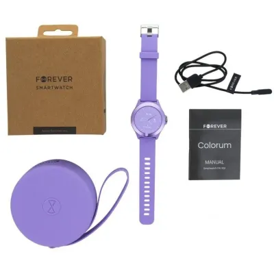 Forever Colorum CW-300 Reloj Smartwatch Morado