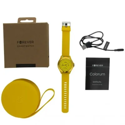 Forever Colorum CW-300 Reloj Smartwatch Amarillo