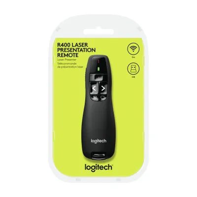 Logitech R400 Presentador Inalámbrico con Receptor USB y Logitech R400 Presentador Inalámbrico con Receptor USB y