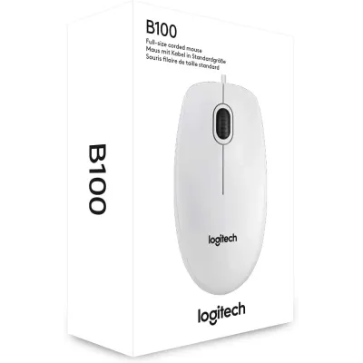 Logitech B100 Ratón Blanco Logitech B100 Ratón Blanco