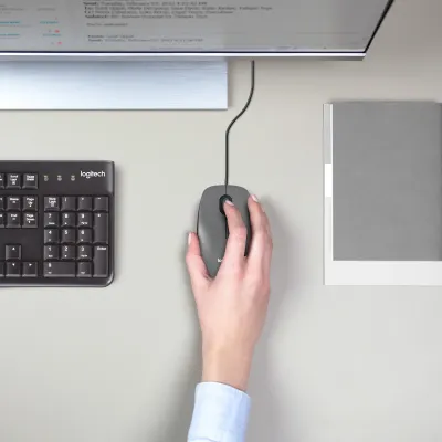 Logitech M100 Ratón Ambidiestro USB 1000 DPI Negro