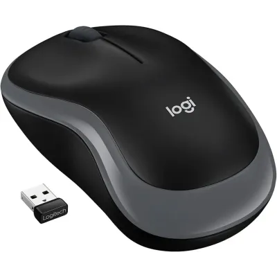 Logitech M185 Negro/Gris - Ratón inalámbrico mediano 1000 DPI Logitech M185 Negro/Gris - Ratón inalámbrico mediano 1000 DPI