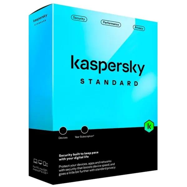 Kaspersky Standard Antivirus 2024 | 3 Dispositivos | 1 año