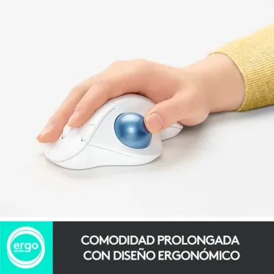 Logitech Ergo M575 Ratón Trackball Inalámbrico 2000DPI Blanco Logitech Ergo M575 Ratón Trackball Inalámbrico 2000DPI Blanco