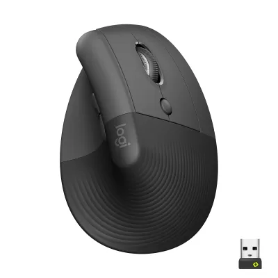 Logitech Lift Ratón Inalámbrico Vertical para Diestros 4000 DPI Logitech Lift Ratón Inalámbrico Vertical para Diestros 4000 DPI