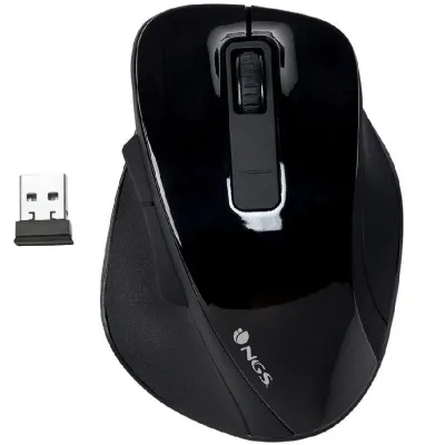 NGS Bow Ratón Inalámbrico Negro