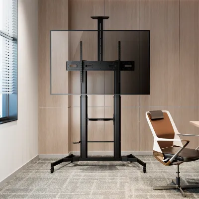 Aisens Soporte de Suelo ECO con Ruedas y Manivela DVD/Cámara