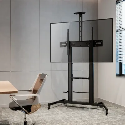 Aisens Soporte de Suelo ECO con Ruedas y Manivela DVD/Cámara